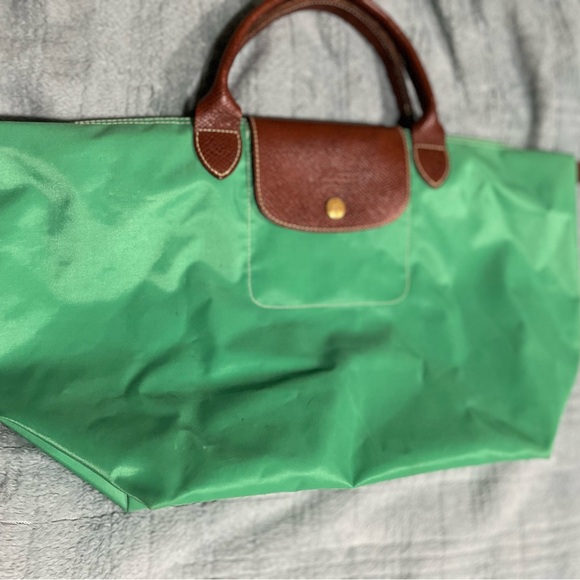 Long champ Le Pliage green bag 100 % authentic - Picture 3 of 4